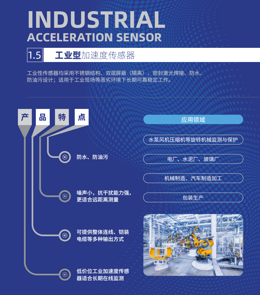 工業(yè)型加速度傳感器